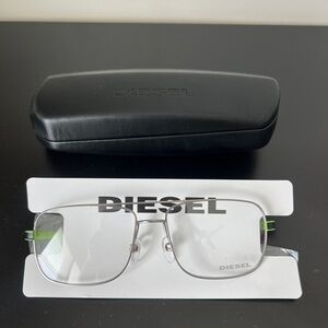 Diesel Silver Eyeglasses with Case